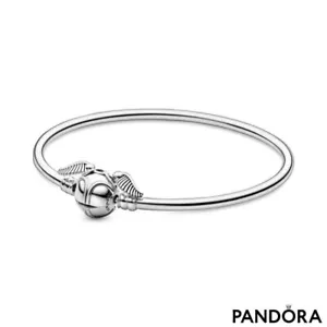 Genuine Authentic Pandora Moments Harry Potter Snitch Clasp Bangle 598619C00-19 - Picture 1 of 7