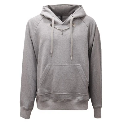 5191AD felpa uomo NEIL BARRETT grey hooded sweater man Foto 1 de 4