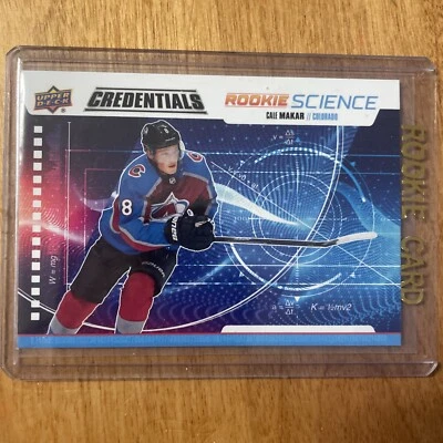 2019-20 UD Upper Deck Credentials Cale Makar Rookie Science Insert #25 Avalanche - Image 1 of 2