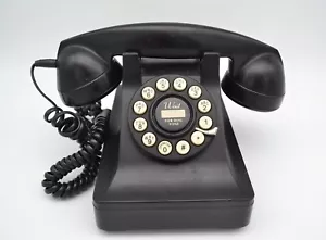 Crosley Model 302 Vintage Rotary Desk Phone 1930’s Replica Black - Picture 1 of 5