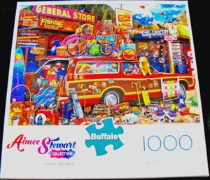 Büffelpuzzle ""Familienurlaub"" Aimee Stewart Sammlung 1000 Teile mit Poster - Bild 1 von 6