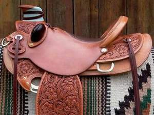 Bucking Rolls auf Western Roping Trail Horse Sattel 16" Sattelset - Bild 1 von 5