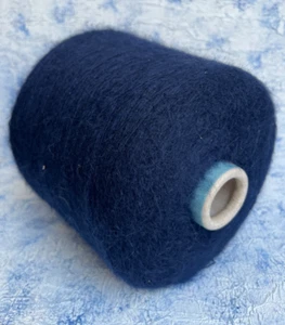 Kid Mohair Yarn 100g/ 850m 70/30% Kid Mohair/Silk Color Dark Blue, per 100g - Picture 1 of 4
