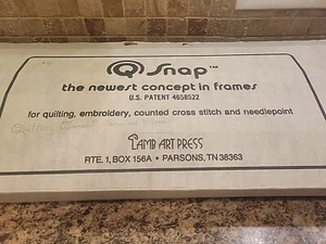 Q-Snap 31" Quilt Frame Floor Table Baste, Tie It Frame Model 11435 Vintage  - Picture 1 of 5