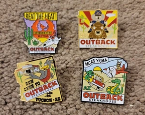 Menge 4 Outback Steakhouse Pins Yuma Arizona, Tucson, Phoenix Beat the Heat - Bild 1 von 4
