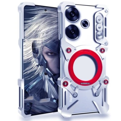 Кольцо магнитный чехол для Xiaomi Redmi Turbo 3 4 Pro алюминиевый металлический бампер чехол - Изображение 1 из 4