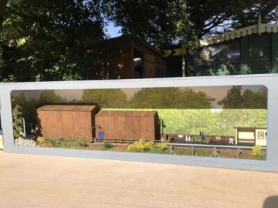 55cm Model Railway Shelf Diorama optional Fiddle Stick, lighting and Shelf  - Image 1 of 4