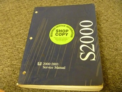 Honda S2000 2000 2001 2002 2003 convertible taller manual de reparación Foto 1 de 2
