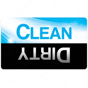 Geschirrspüler Magnet Clean Dirty Schild Geschirr Küche Flip Turn - Bild 1 von 2