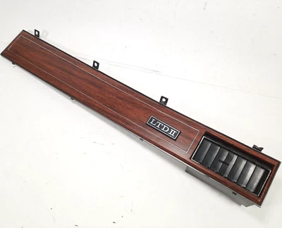 1977-1979 Ford LTD II Dash Trim Vent Panel Wood Grain - Image 1 of 4