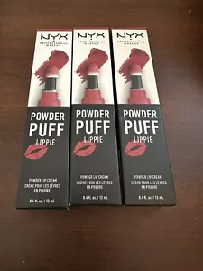 Paquete de 3 NYX MAQUILLAJE Polvo Puff Lippie Crema Labial Pop Quiz PPL06 Nuevo en Caja - Imagen 1 de 4