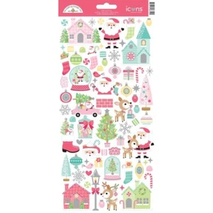 Doodlebug ~ TINSEL TIME ~ Iconos ~ Pegatinas - Imagen 1 de 1