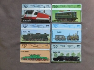 6 Kaarten gebruikt Oostenrijk - TRAINS - Imagen 1 de 1