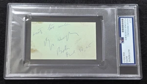 1955 HUGO WEISGALL Cut Signature - Komponist & Dirigent - PSA - Bild 1 von 5