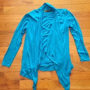 Serena Williams Signature Series Womens Cardigan Shirt Set Bright Blue Size M - Picture 1 of 5
