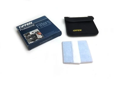 Tiffen 4x4" 82B light balancing lens filter 2900K to 3200K blue color 4482B - Image 1 of 4