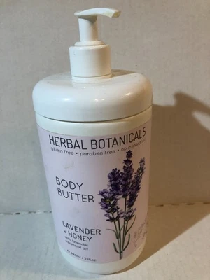 Herbal Botanicals Lavender + Honey Body Butter w/ Essential Oil 32 fl oz  - Image 1 of 4