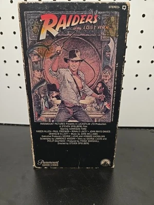 Raiders of the Lost Ark (VHS, 1981) Harrison Ford, Karen Allen - Image 1 of 3