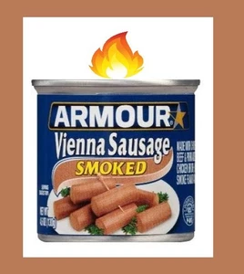 Smoked Vienna Sausage Can Candle 4.6oz Handcrafted TN Jasmine Scented Great Gift - Picture 1 of 3