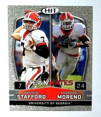 2009 SAGE HIT #56 Matthew Stafford / Knowshon Moreno Silver - Image 1 of 2