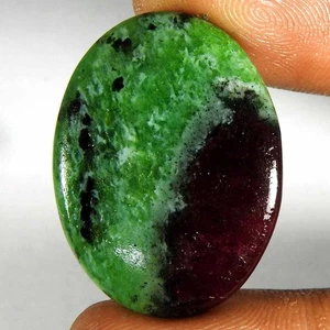 Rubí Zoisita redondo cabujón piedra preciosa natural 27,00 quilates 29x22x3 mm - Imagen 1 de 3