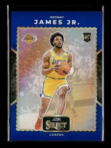 Bronny James Jr. 2024-25 Panini Select RC Blue 18/75 Score Select Throwback[jm35 - Picture 1 of 2