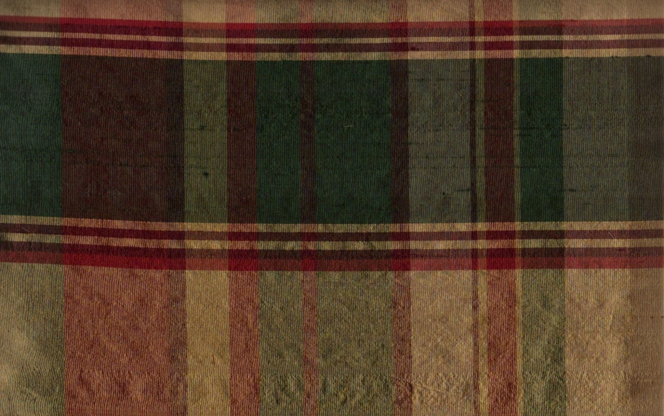 100% seda dupioni multi cuadros. tela por yarda. 54" de ancho. Foto 1 de 2