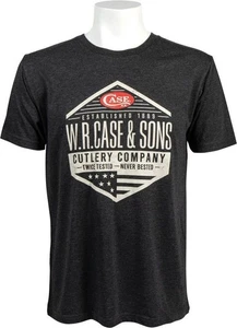 Case Cutlery W.R. Case & Sons Logo Black XXL T-Shirt PolyCotton Rayon - 52566 - Picture 1 of 1