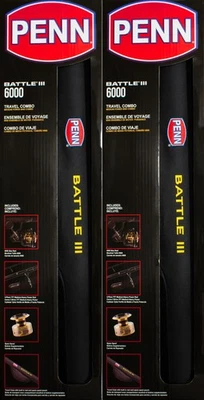 (LOT OF 2) PENN BATTLE III 6000 3 PIECE TRAVEL COMBO BTLIII6000703MHTRVL 1522247 - Image 1 of 2