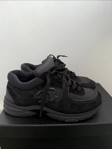 Size UK 5.5 - Chanel CC Trainer - Black - Picture 1 of 5