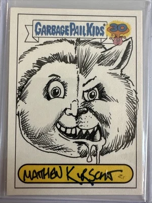 Topps Garbage Pail Kids Sketch Matthew K. 30th - Image 1 of 2