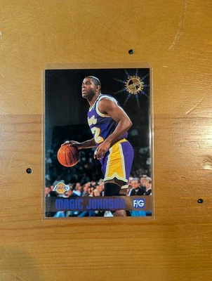 1996-97 Topps Stadium Club Basketball Magic Johnson #1 Presto it's Magic - Image 1 of 2