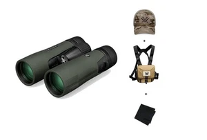 VORTEX Diamondback 10x42 Binocular w/ GlassPak Harness Case, Multicam Camo Cap - Picture 1 of 5