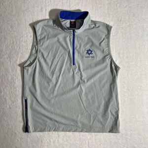 Donald Ross Sport Nylon Golf Vest Men’s XL Gray Sleeveless Zip Up Quarter Zip - Picture 1 of 7