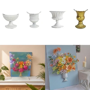 Oil Painting Half Vase DIY Project Home Decor Artistic Wall - Picture 1 of 29