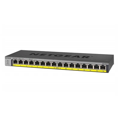 NETGEAR GS116LP 16-Port Unmanaged Switch [16x Gigabit-LAN, PoE+ 76W, Lüfterlos] - Bild 1 von 3