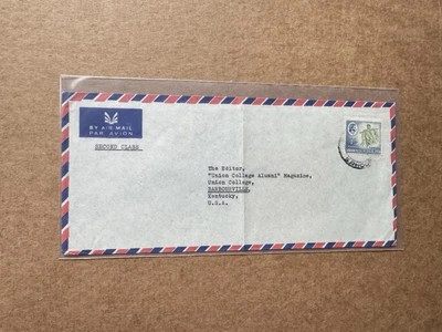 Rhodesia & Nyasaland 1960s Cover to US Editor +Solo Frank #SG25 +Tobacco Farmer - Image 1 of 3