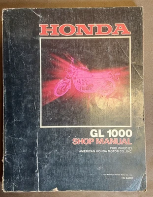 Honda GL1000 1976 Goldwing OEM manual de servicio Foto 1 de 4