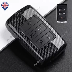Funda llavero ABS CARBONO para Land Rover Range Rover Sport Velar Evoque Jaguar X F - Imagen 1 de 7