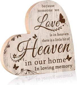 Sympathy Gift Bereavement Memorial Decor Sign Loss of Loved One Remembrance Sign - Picture 1 of 7
