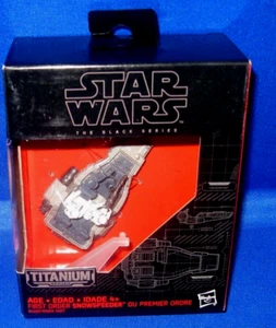 STAR WARS BLACK SERIES TITANIUM #11 FIRST ORDER SNOWSPEEDER THE FORCE AWAKENS - Picture 1 of 3