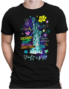 Freiheitsstatue Herren Fun T-Shirt S bis 4XL New York City NY NYC Statue of Libe - Picture 1 of 14