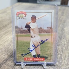 1994 Nabisco DUKE SNIDER All-Star Legends  Autograph w/Cert Of Authenticity