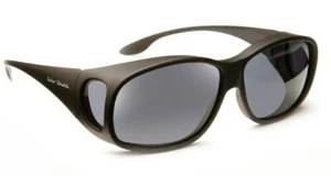 Sonnenbrille Sonnenbrille passt-over GROSSES Gestell: mattschwarz polarisiert - Bild 1 von 3