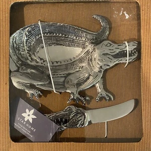 Star Home Dip Dish and Spreader Set Alligator Boxed Set - Picture 1 of 3