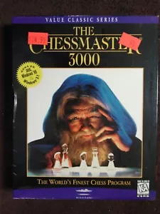 CHESSMASTER 3000 MINDSCAPE COM[UTER GAME DOS WINDOWS NEW SEALED - Picture 1 of 3