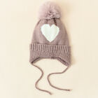 Pull tricot hiver pour enfant chapeau motif amour casquette extensible coton bonnet chaud