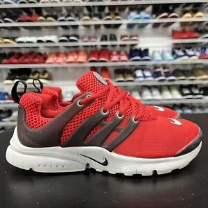 Nike Air Presto Low GS Red Athletic Running Shoes Sneakers 844766-600 Size 3Y