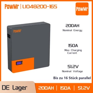 Batería fotovoltaica PowMr 10KWH montaje en pared 51.2V 200Ah LiFePO4 litio - Imagen 1 de 9