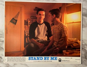 Stand By Me Lobby Card  #7 - Rob Reiner - 1986.  Will Wheaton And John Cusack.